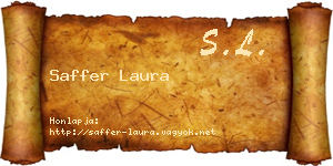 Saffer Laura névjegykártya